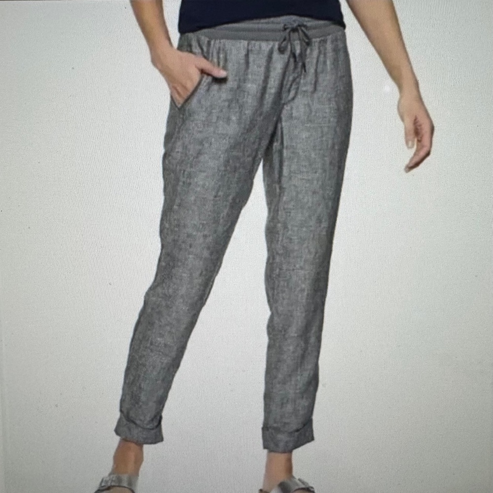 Athleta Bali Linen Ankle Pants